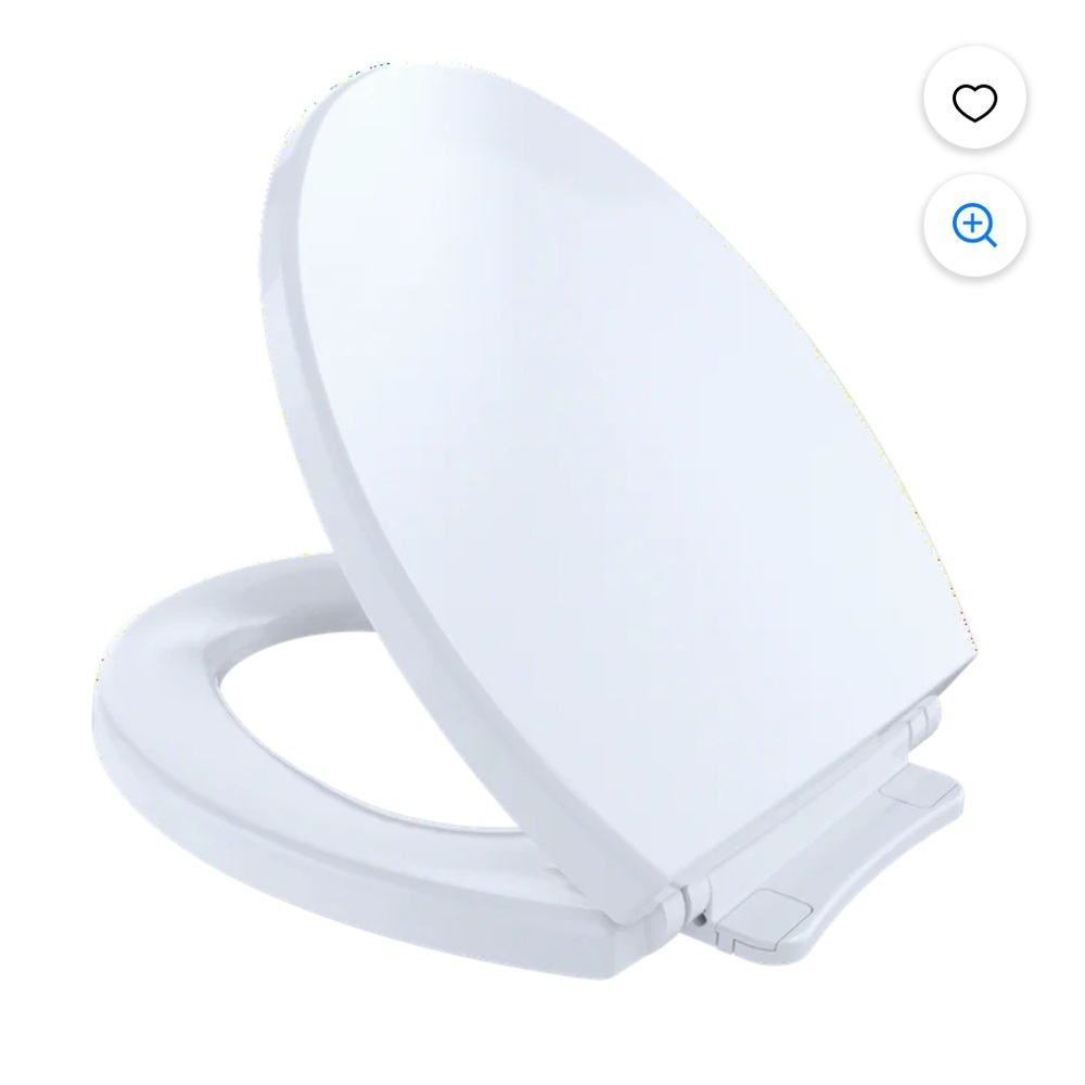 TOTO® SoftClose®Non Slamming Slow Close Round Toilet Seat and Lid